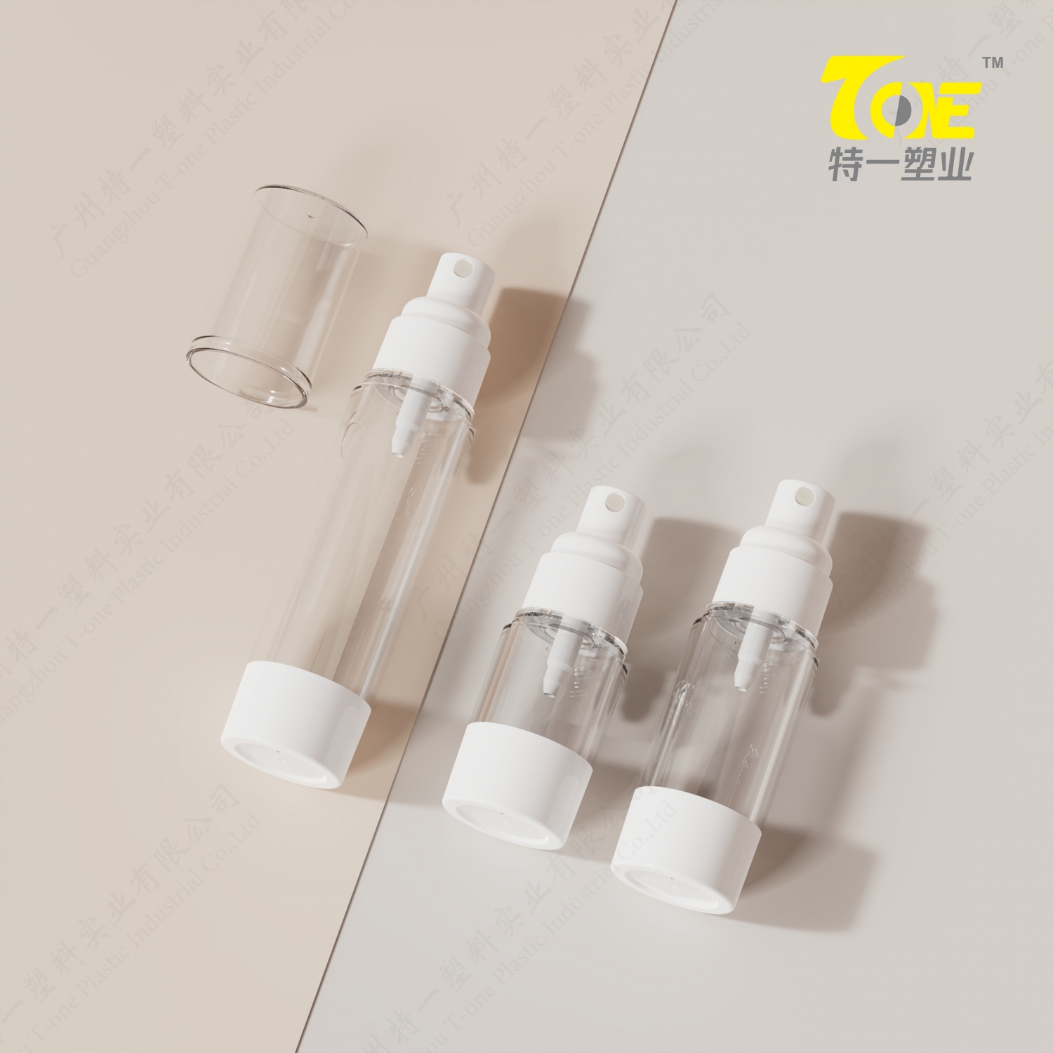 15ml/30ml/50ml Plastic AS Airless Spray Bottle2
